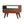 Solid Wood Mini Curved Media Unit, Chestnut, 1-Drawer, 1 Open Slot