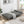 Sofa Bed With Armrest Two Holders Wood Frame, Stainless Leg Futon - Gray