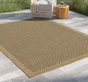 Earth GC_NTL1005 Jute/Mocha 7 ft. 10 in. x 10 ft. 3 in. Indoor/Outdoor Area Rug