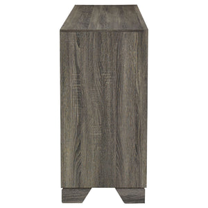 Funston - 6 Drawer Dresser Cabinet - Brown Oak