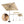 Rectangular Patio Umbrella With Crank Tilt, Polyester UV-Resistant Canopy