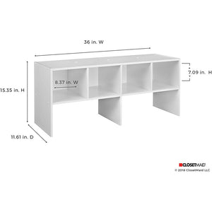 ClosetMaid 508200 Shelf Organizer with Shoe Rack and Cube Storage, Espresso - TRAPSKI