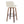 Toriano - Contemporary Fixed Height Barstool Swivel And Round Footrest (Set of 2)