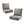 6 Inch Thick Outdoor Chair Cushion Set - Gray