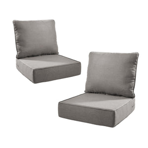 6 Inch Thick Outdoor Chair Cushion Set - Gray