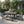 Outdoor 6 Seater Dining Set With Bench - Dark Gray / Light Gray