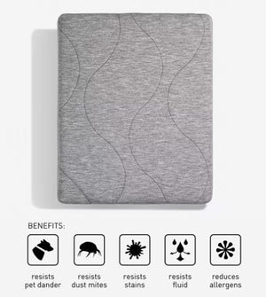 BedGear AIR-X Mattress Protector - Grey, Split King (2pc)