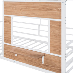 Loft Bed With Roof, Window, Guardrail, Ladder