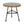 Petrichor Outdoor Side Table with Tempered Glass and Steel Frame
