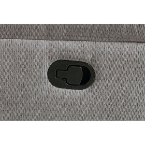 Sebring - Upholstered Glider Recliner Chair With Manual Recline And Smooth Gliding Motion - Gray