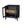 Glass Door Nightstand - Black