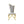 Gorgeous Streamlined High Back Fabric Stainless Steel Dining Chair (Set of 2) - Gold / Gray