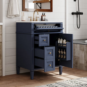 24'' Bathroom Vanity with Top Sink and Storage Cabinet