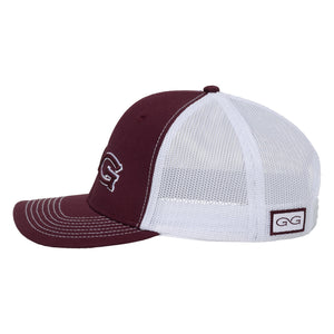Maroon Cap | White MeshBack - TRAPSKI