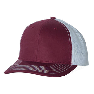 Maroon Cap | White MeshBack - TRAPSKI