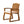 Della Wood Armchair Set of 2 Outdoor Dining Chairs - Cream