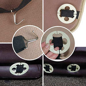 ISFC INSURFINSPORT Leather Front Inside Car Seat Cover Accessory, Red