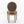 French Style Solid Wood Frame Antique Painting, Hand-Pulled Buckle Decoration Artificial Dining Chair With Nailhead Trim, Wood Legs