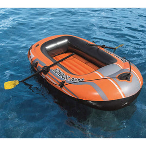 Bestway 77x45 Inches HydroForce Inflatable Raft Set with Oars and Pump (2 Pack)