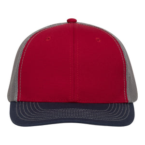 Red Cap | TriColor | Glacier MeshBack - TRAPSKI