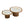 Irregular Coffee Table Set - 2pcs Burl Wood Veneer