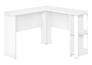 L-Shaped Corner Computer Desk with Storage Shelves