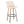 Toriano - Mid-Century Modern Fixed Height BarStool With Round Footrest (Set of 2)