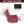 Red Faux Leather Heat Massage Manual Recliner Chair with Rocker and Swivel