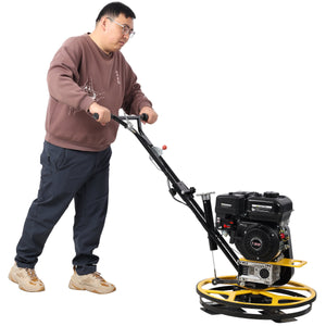 Power Trowel, 22.5" Walk-Behind Cement Trowel with Float Pan