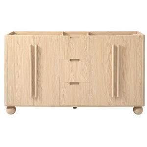 58.3" Bathroom Vanity Cabinet With 3 Drawers & 4 Doors