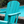 Adirondack Folding Chair with Dual Cup Holders - Lake Blue