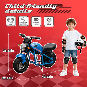 24V 300W Kids Ride On XL Electric Motorcycle