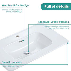 BB04-30-301 Integrated Bathroom Sink
