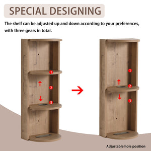 Bathroom Wall Mounted Storage Rack With Floating Design