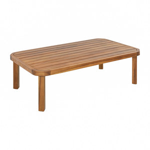 4 Piece Acacia Wood Patio Furniture Set