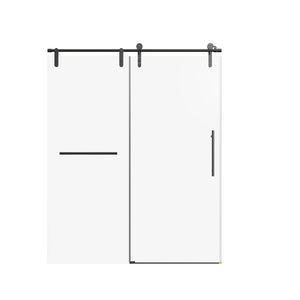 Frameless Single Sliding Shower Doors With Towel Rail & Handle