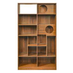 Modern 2 in 1 Wood Bookshelf Cat House