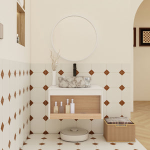 Floating Bathroom Vanity With Vessel Sink