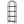 Tall 4 Tier Arched Open Bookshelf Storage Rack - Black