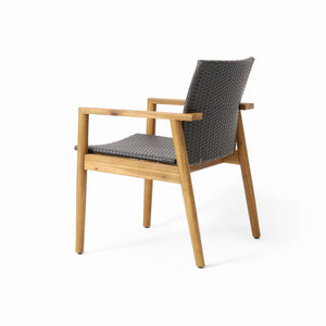Tranquilize Outdoor Wooden Club Chair Set of 2 - Light Brown