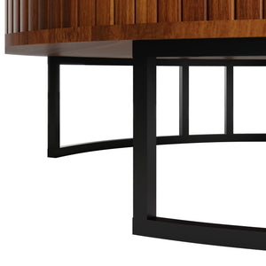 31.5" Round Coffee Table with Storage