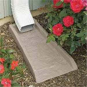 Suncast SB24 Decorative Rain Gutter Downspout Splash Block, Taupe (20 Pack)