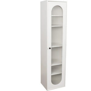 Tall Display Cabinet & Bookshelf with Glass Door