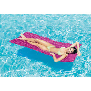 Intex Tote 'N Float Wave Mat Floating Swimming Pool Lounger, 1 Pc, Color Varies