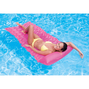 Intex Tote 'N Float Wave Mat Floating Swimming Pool Lounger, 1 Pc, Color Varies