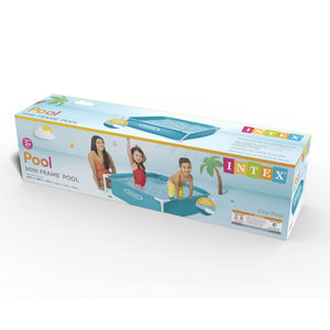 Intex 4ft x 4ft x 12in Mini Frame Kids Beginner Kiddie Swimming Pool (4 Pack)