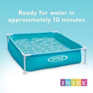 Intex 4ft x 4ft x 12in Mini Frame Kids Beginner Kiddie Swimming Pool (4 Pack)