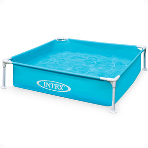 Intex 4ft x 4ft x 12in Mini Frame Kids Beginner Kiddie Swimming Pool (4 Pack)