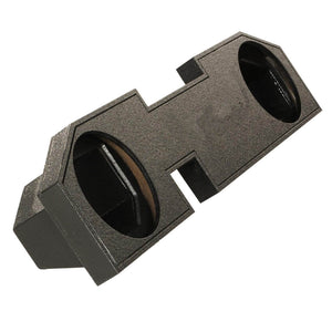 QPower Dodge Ram Quad Cab '02-Newer Dual 10" Sub Box Enclosure w/ Bedliner Spray