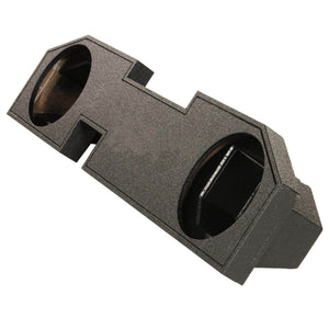 QPower Dodge Ram Quad Cab '02-Newer Dual 10" Sub Box Enclosure w/ Bedliner Spray